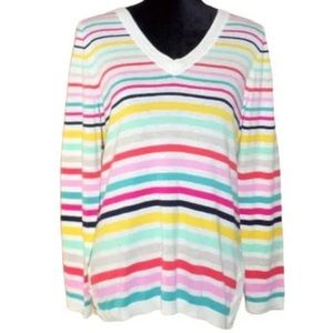 TALBOTS V Neck Sweater. Size M